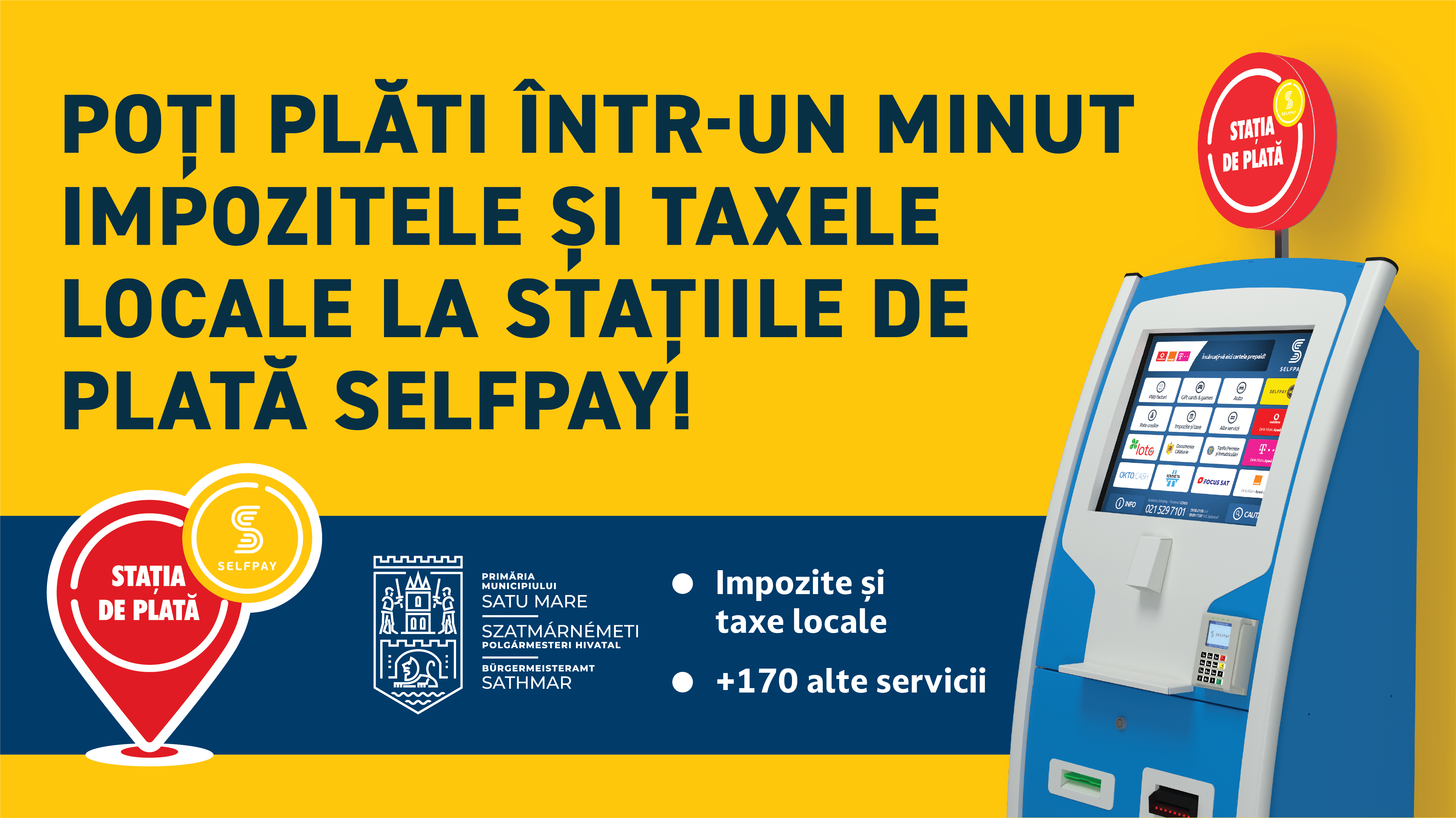 O nouă modalitate de plată a impozitelor, taxelor locale și a facturilor către furnizorii de servicii publice