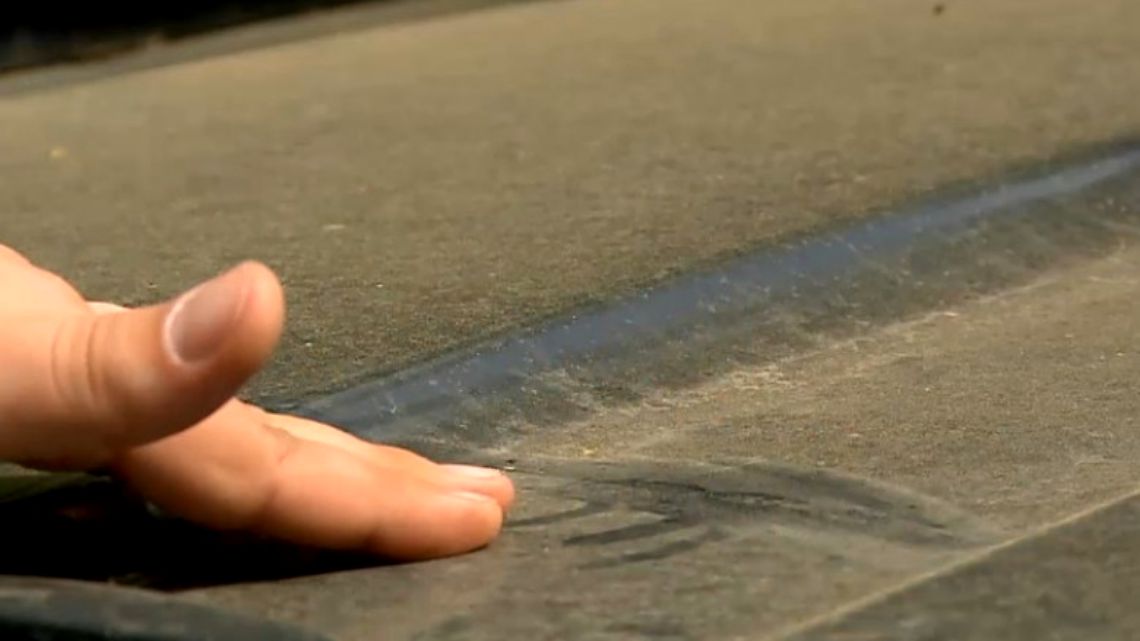 Nor saharian deasupra  sătmarului