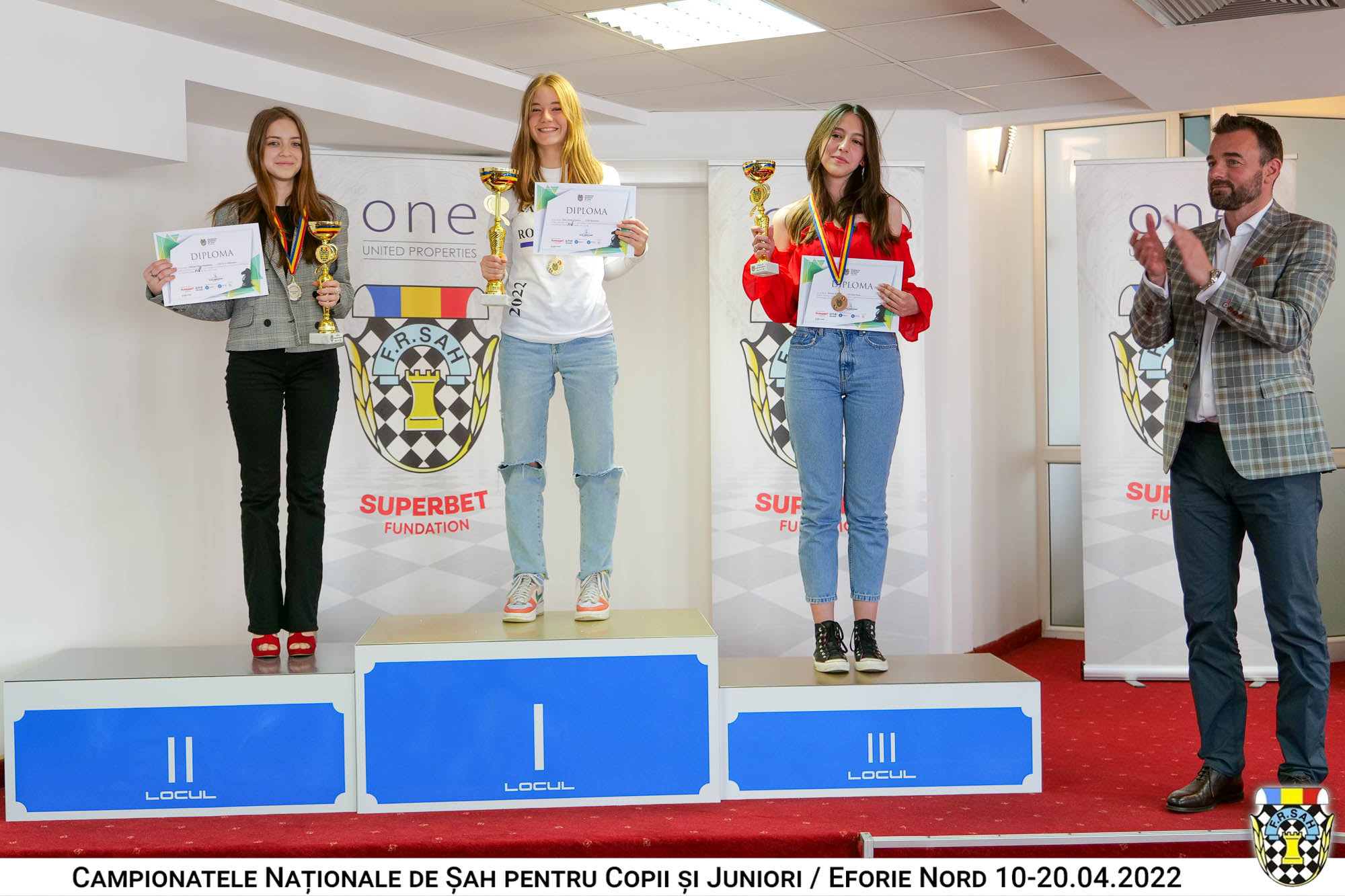 Zece  medalii obtinute de sahistii de la  LPS Satu Mare la Campionatul National pentru Copii, Juniori si Tineret