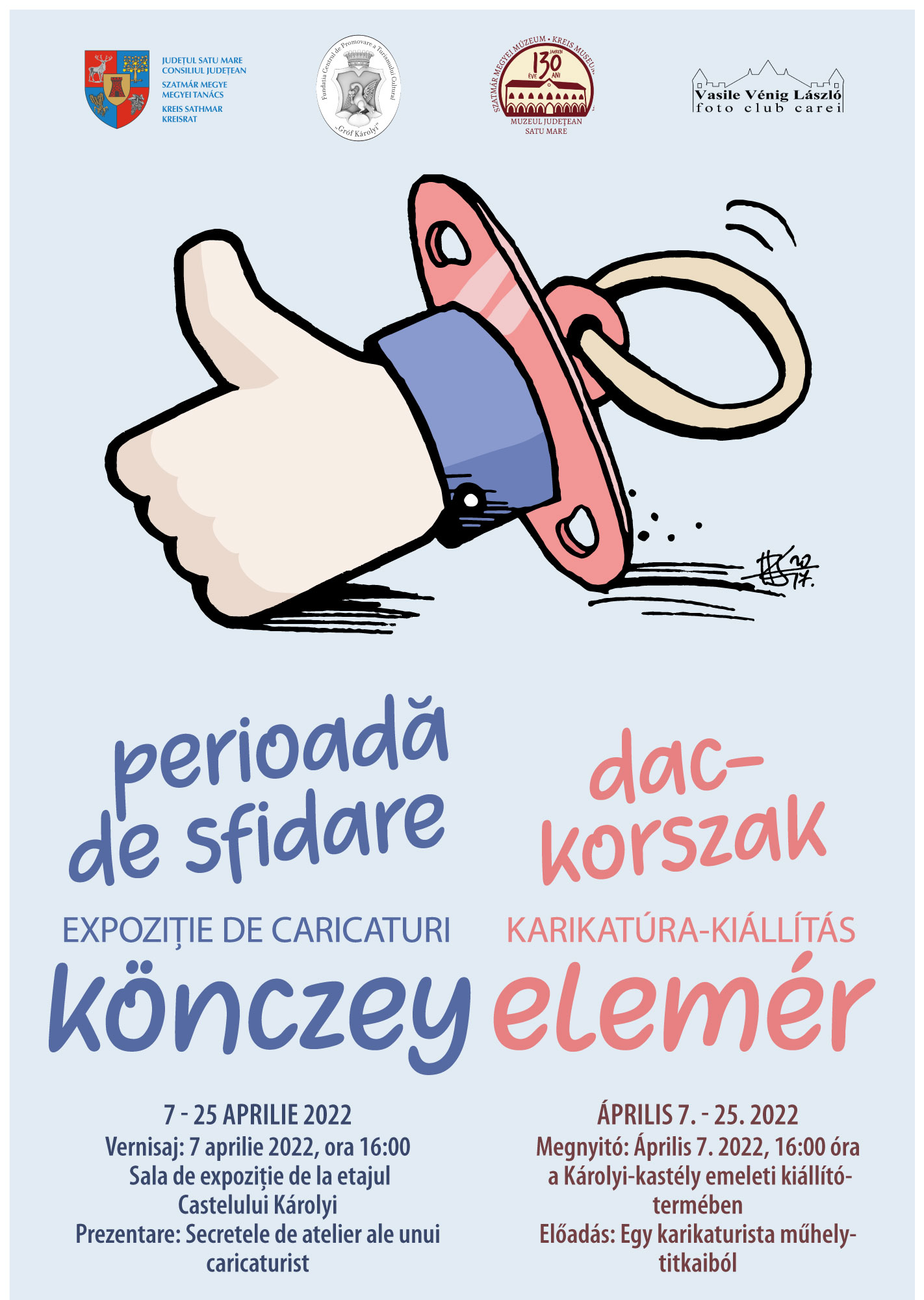 Expoziție de caricaturi, la Carei