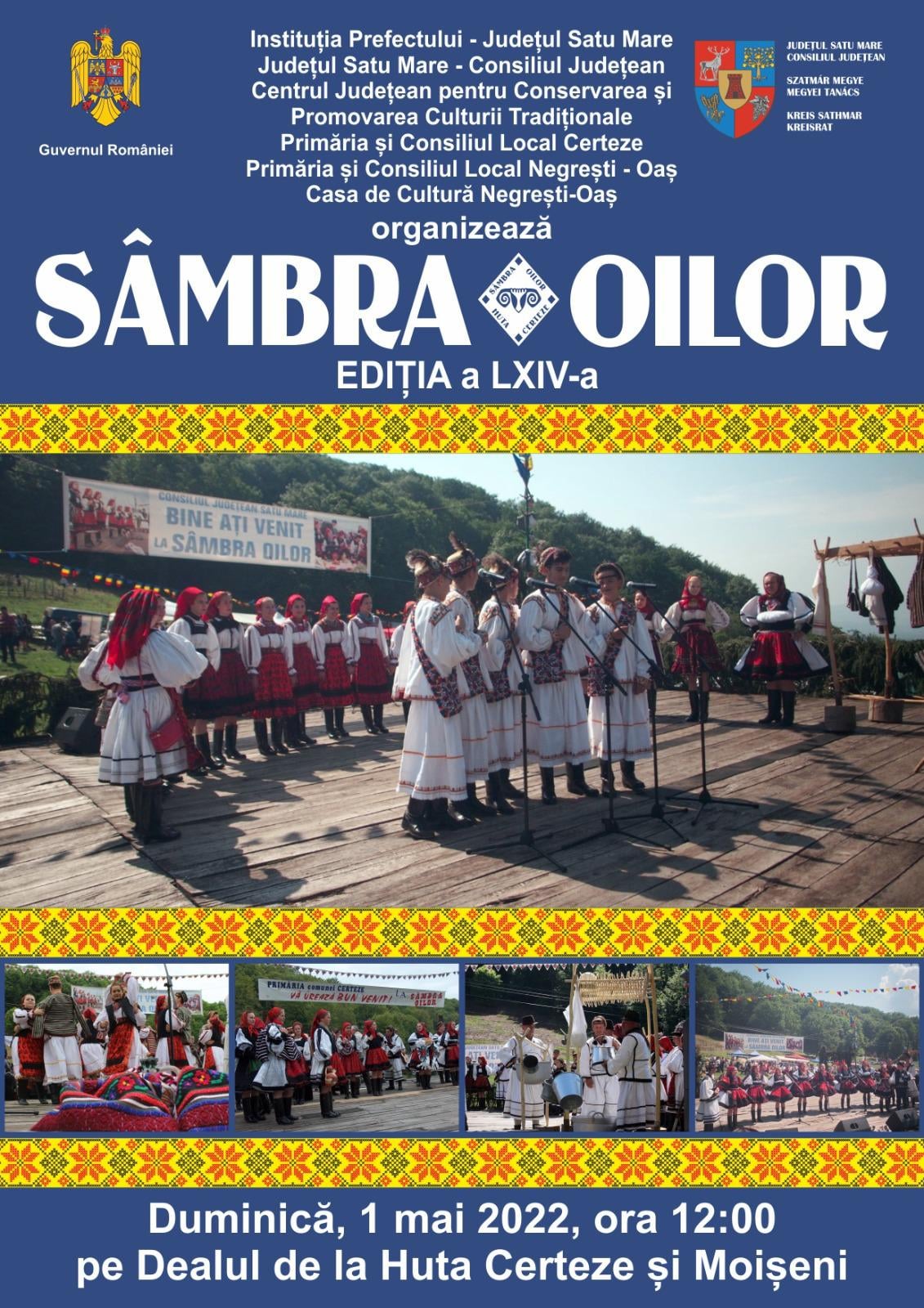 SĂRBĂTOARE. Festivalul Folcloric „Sâmbra Oilor” la cea de-a LXIV – a ediție
