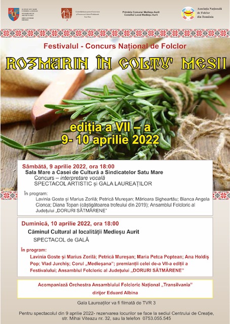 Festivalul Concurs Național de Folclor „Rozmarin în colţu’ mesii la cea de-a VII - a ediție