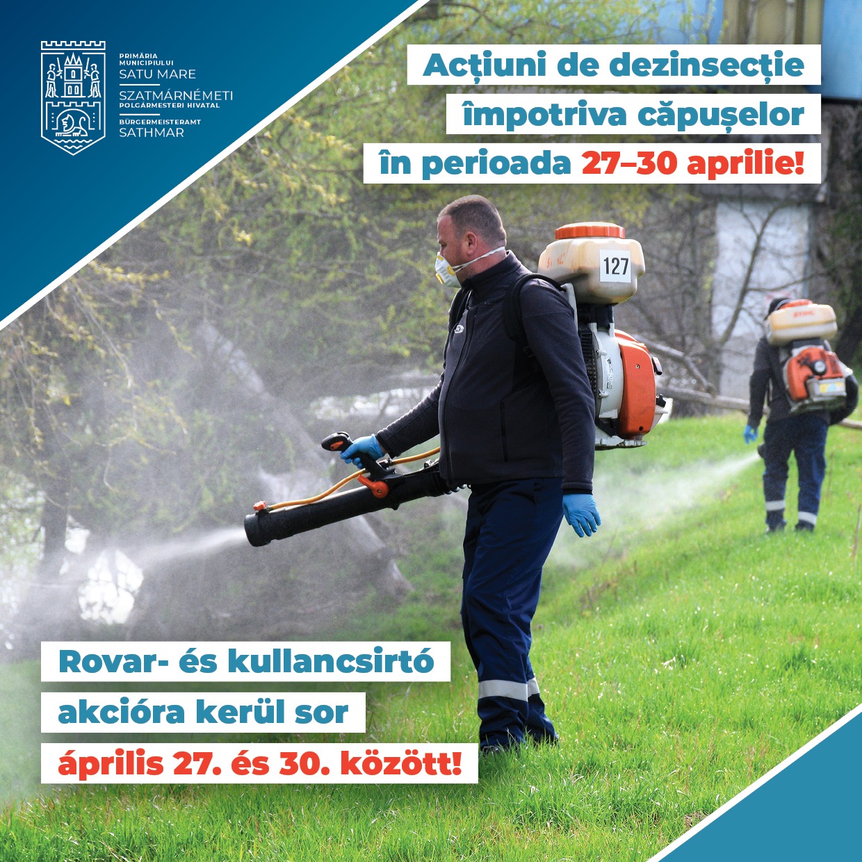 Acțiuni de dezinsecție împotriva căpușelor