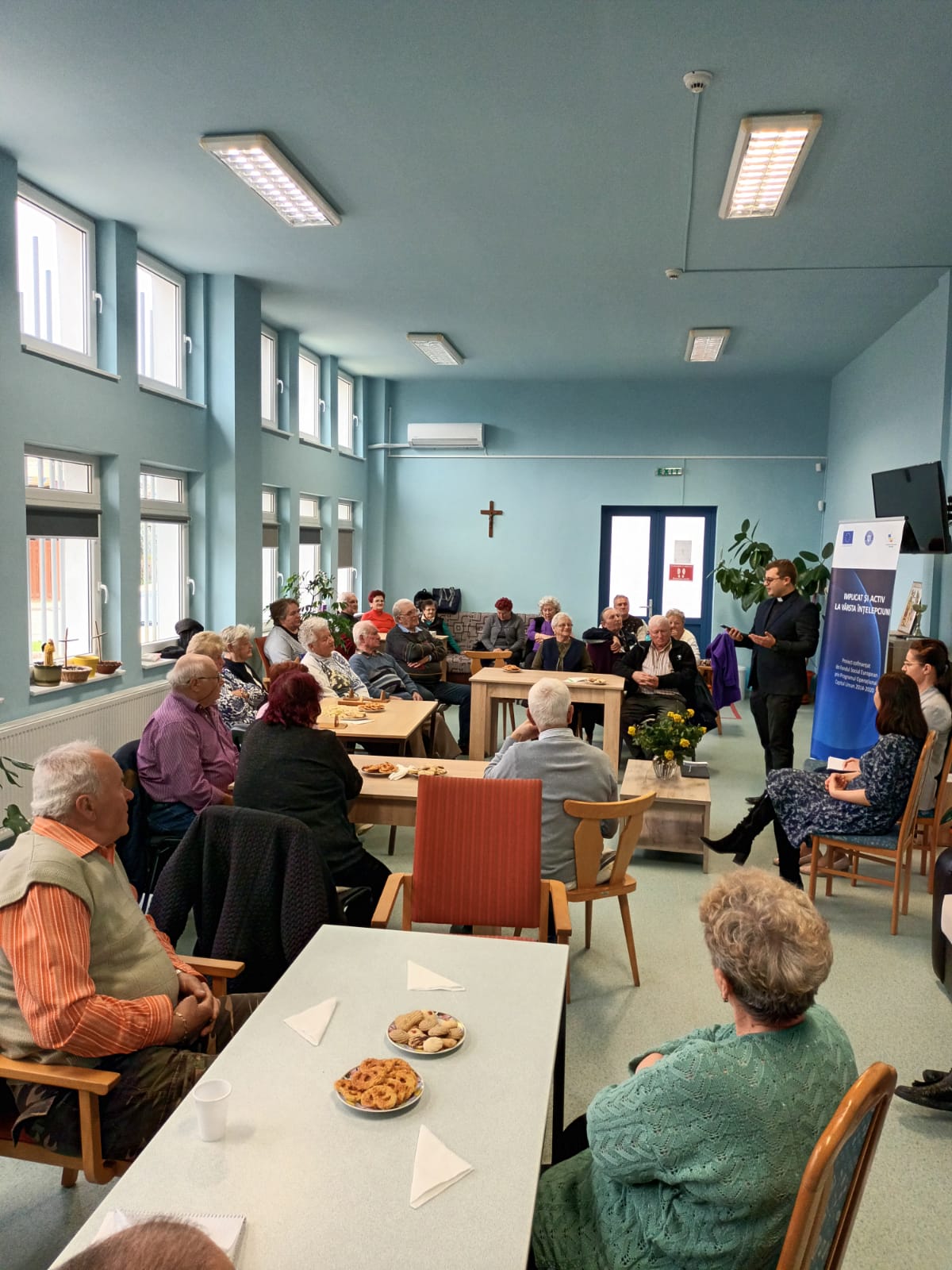 Pregătirea sufletului pentru Paște, la centrul de zi pentru vârstnici