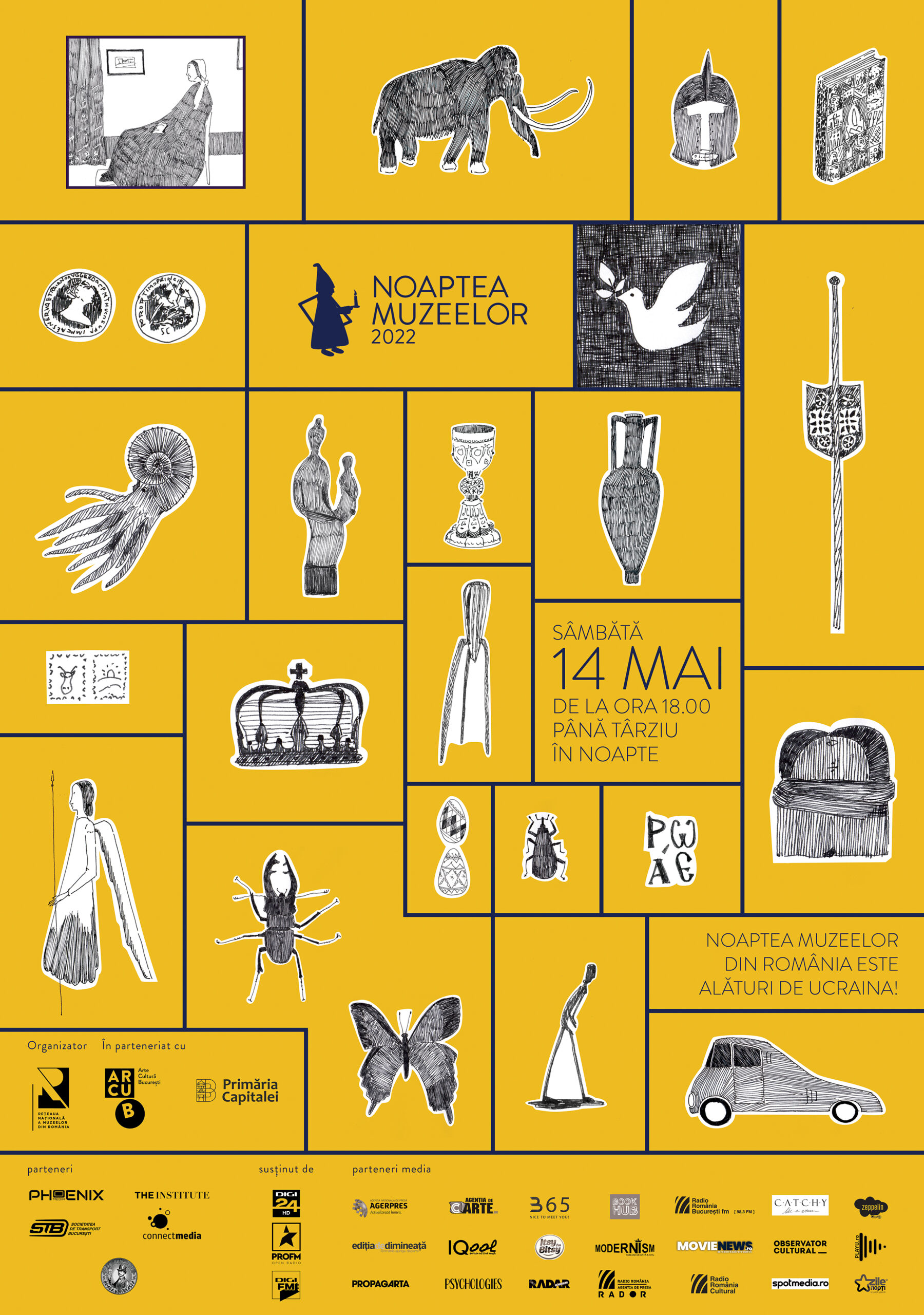 Pe 14 mai începe cea de a 18-a ediție a Nopții Muzeelor