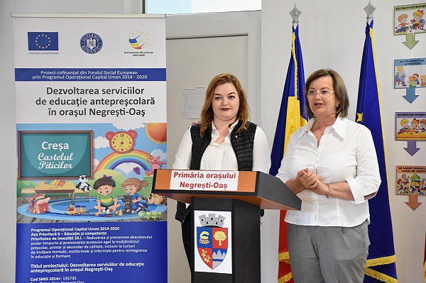 DEZVOLTARE. Proiect european pentru zeci de copii și părinți la noua creșă din Negrești-Oaș