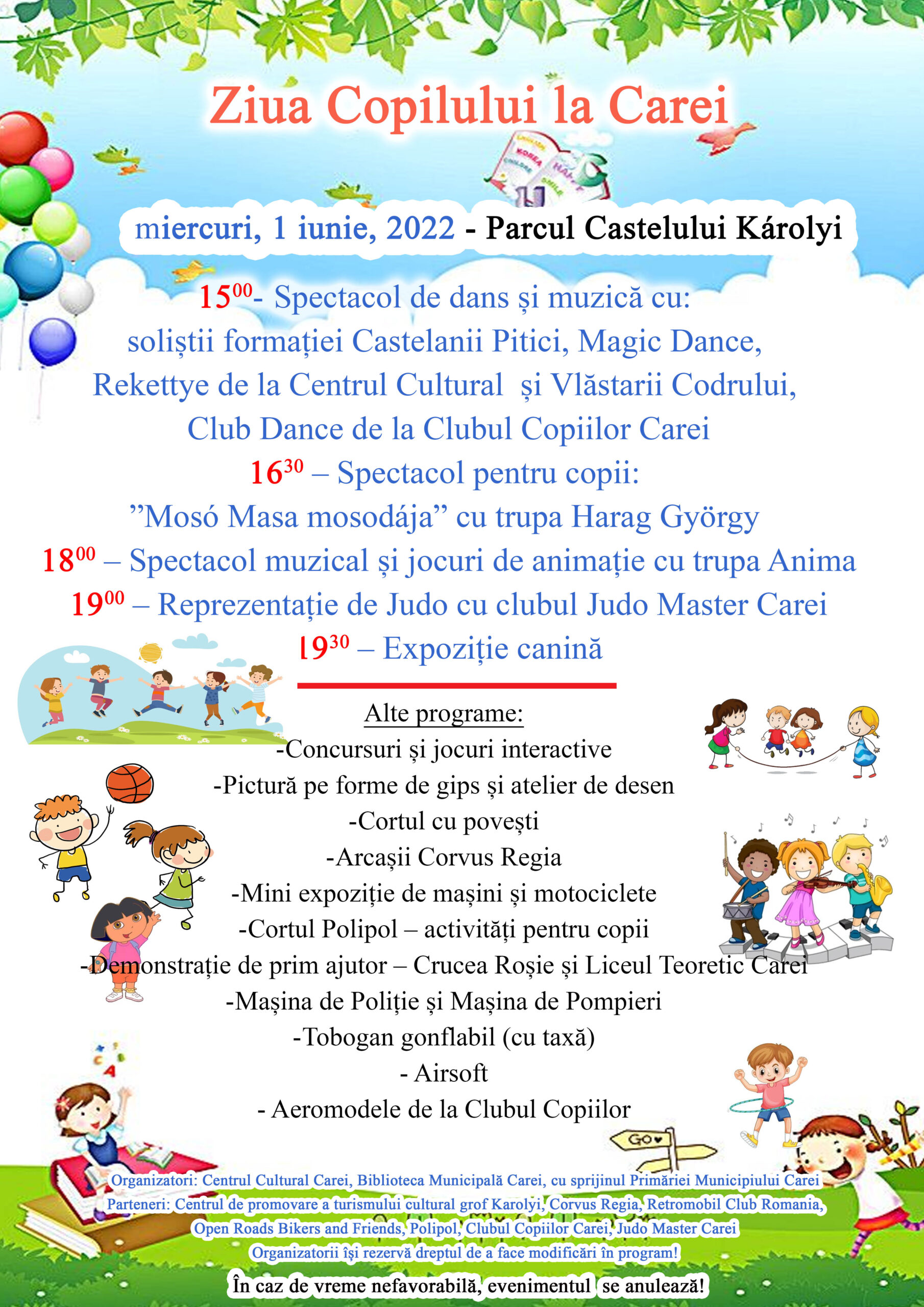 Ziua Copilului. Carei, 1 iunie 2022, Parcul Dendrologic, zona manej