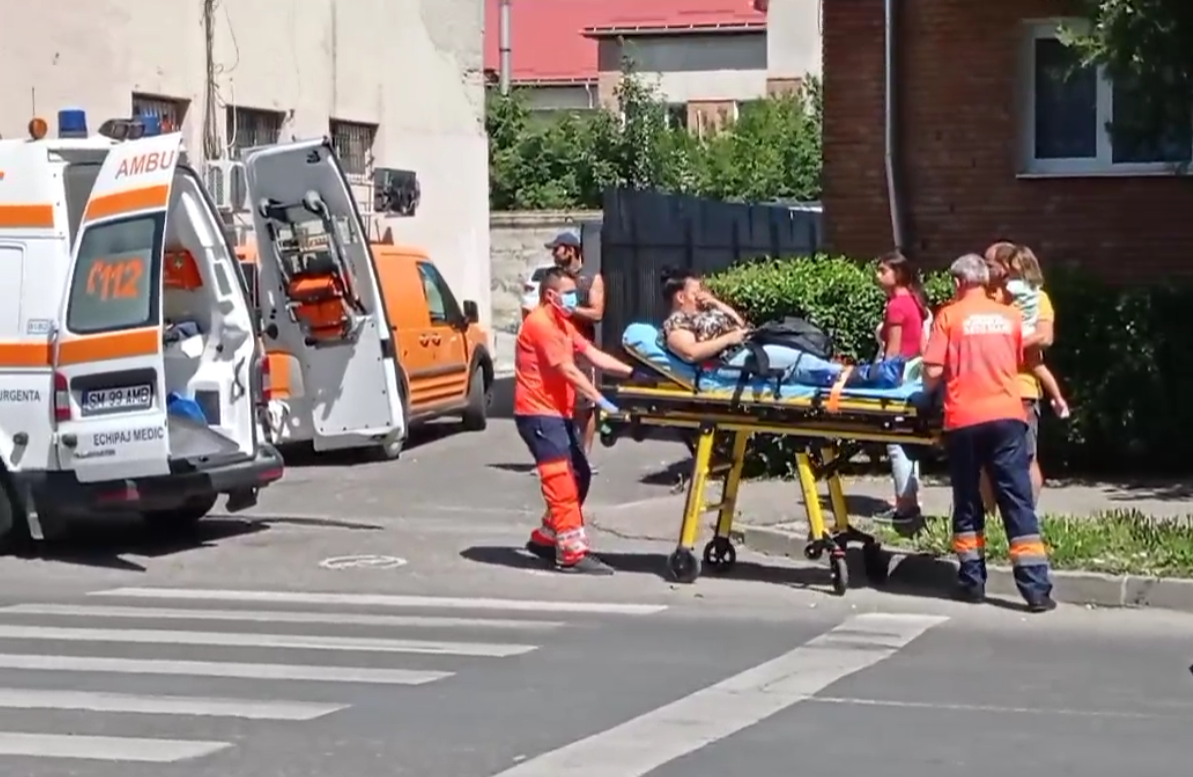 Sătmăreancă accidentată pe trecere