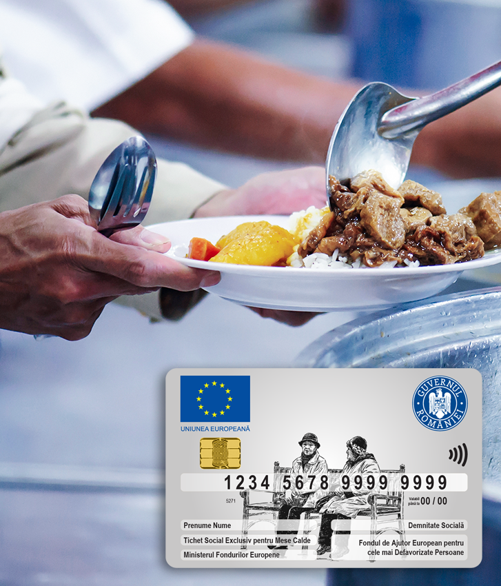 Tichete sociale pentru alimente si mese calde acordate familiilor vulnerabile