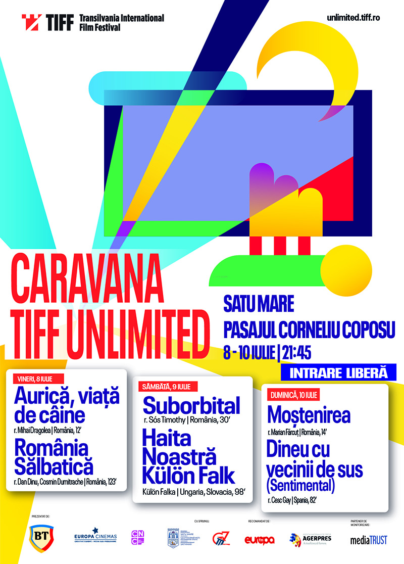 Caravana Filmelor TIFF ajunge la Satu Mare între 8 - 10 iulie