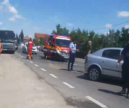 Accident pe strada Lucian Blaga