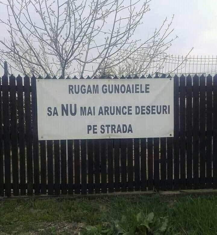 Apel ferm către ”gunoaie”