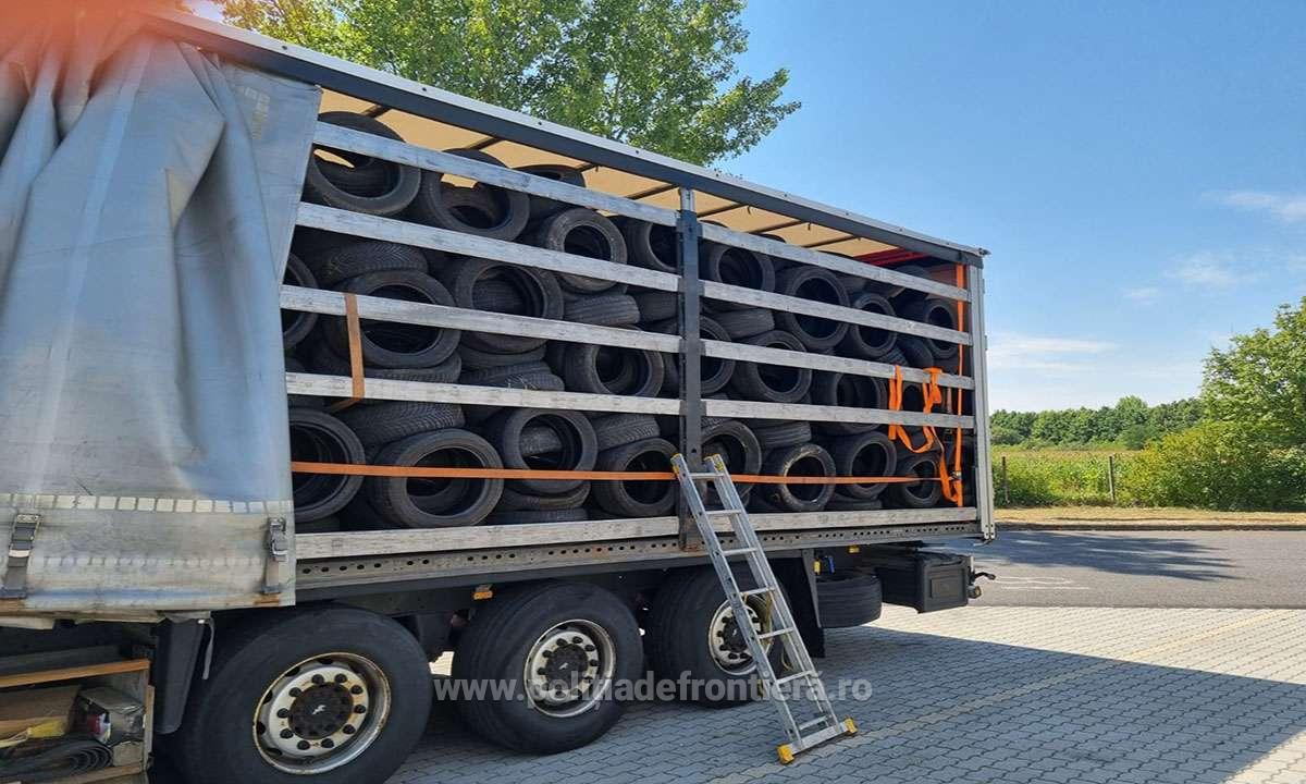 Anvelope uzate și saltele, oprite la intrarea în ţară