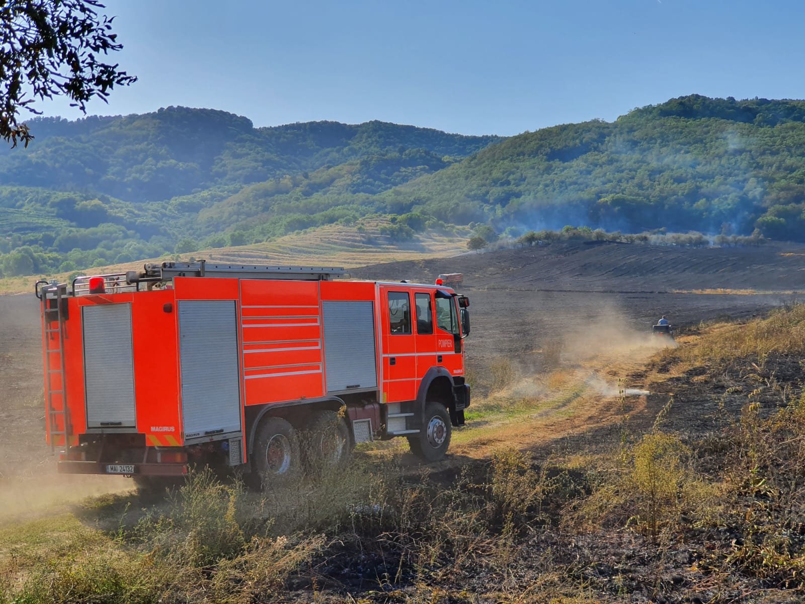 Sătmarul, sub asediul FLĂCĂRILOR. Pompierii au STINS  aproape 20 de INCENDII