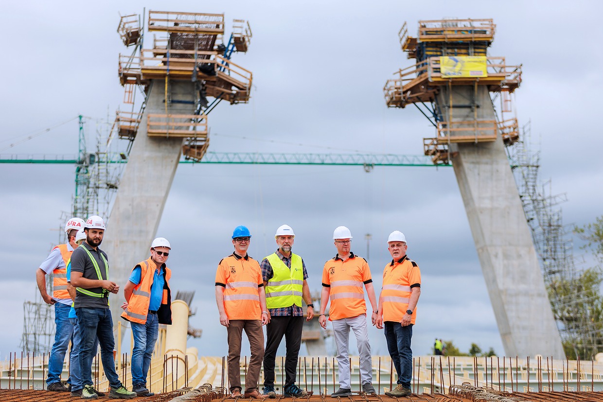 CONSTRUCȚIE. Podul de peste Someș, finalizat în proporție de 60 %