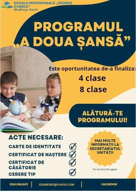 Programul “ A doua șansă”, derulat la Medieșu Aurit
