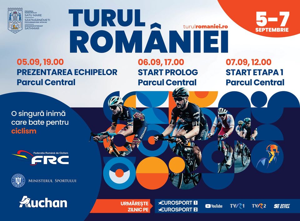 A 55-a ediție a Turului României la ciclism începe din județul Satu Mare!