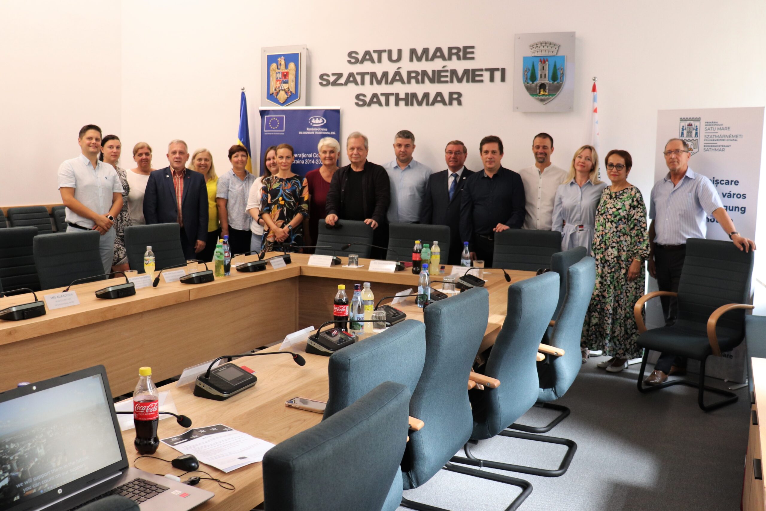 Delegație din Ucraina, în vizită la Primăria Municipiului Satu Mare