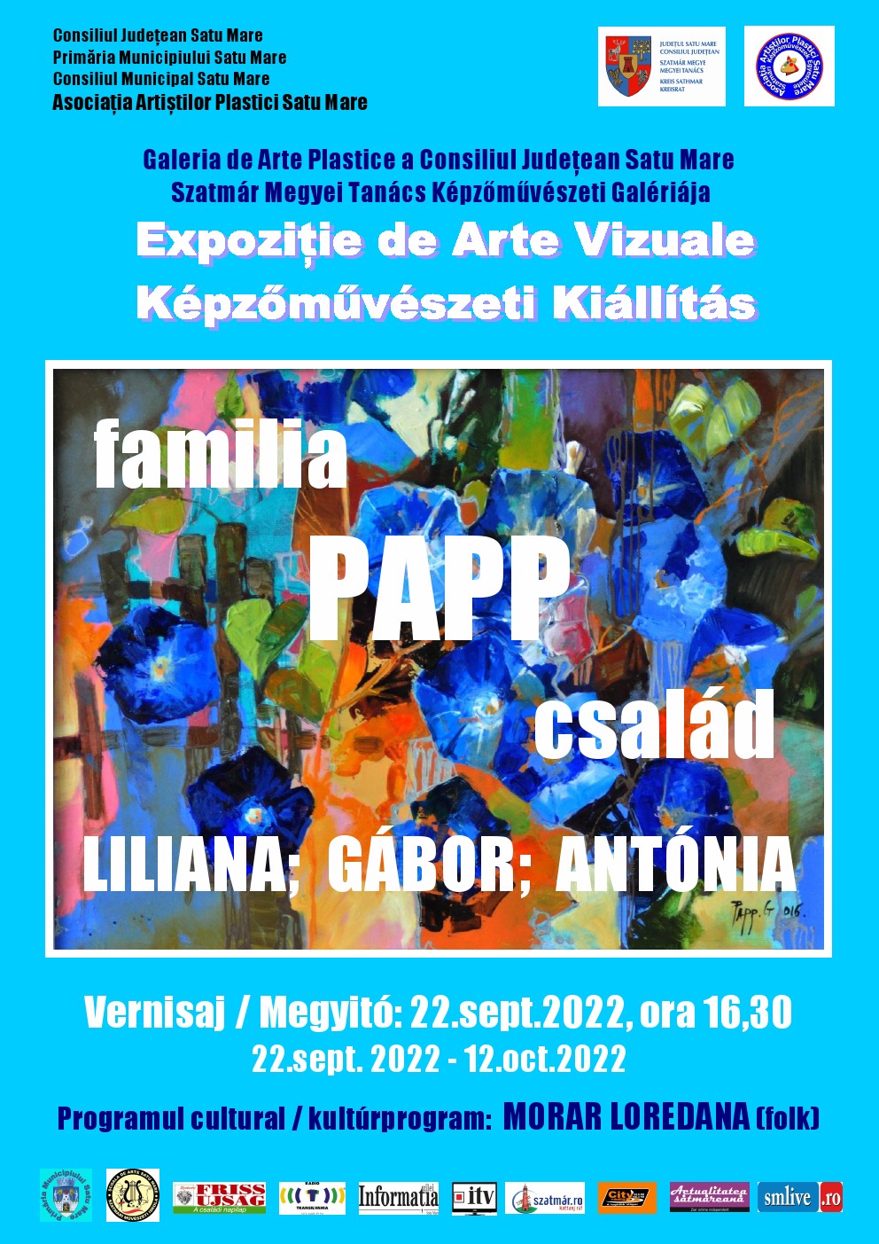 Expoziție de arte plastice la Galeria de Arte Plastice a Consiliului Județean Satu Mare