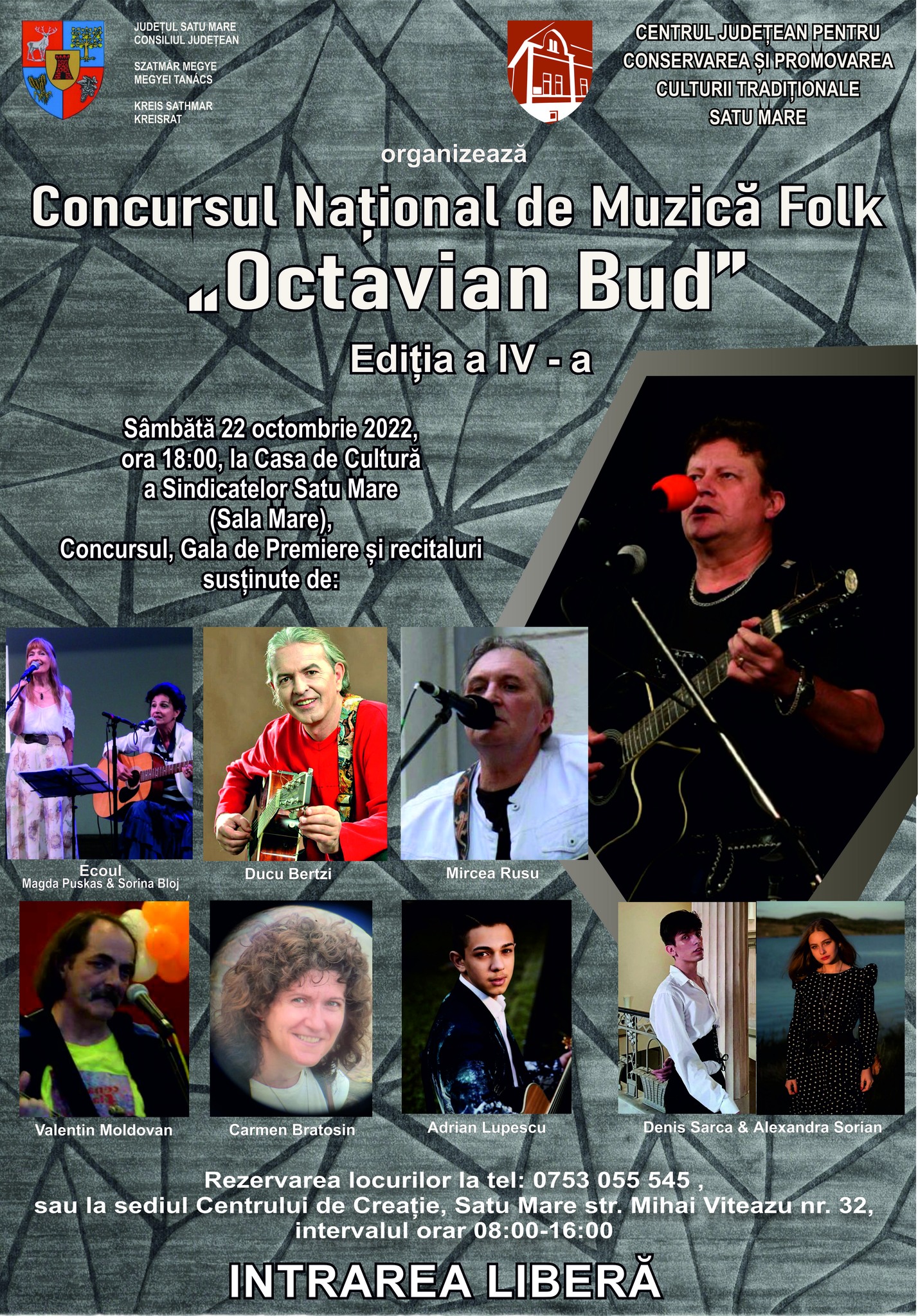 Festivalul Concurs Național de Muzică Folk „Octavian Bud” a ajuns la ediția a IV- a