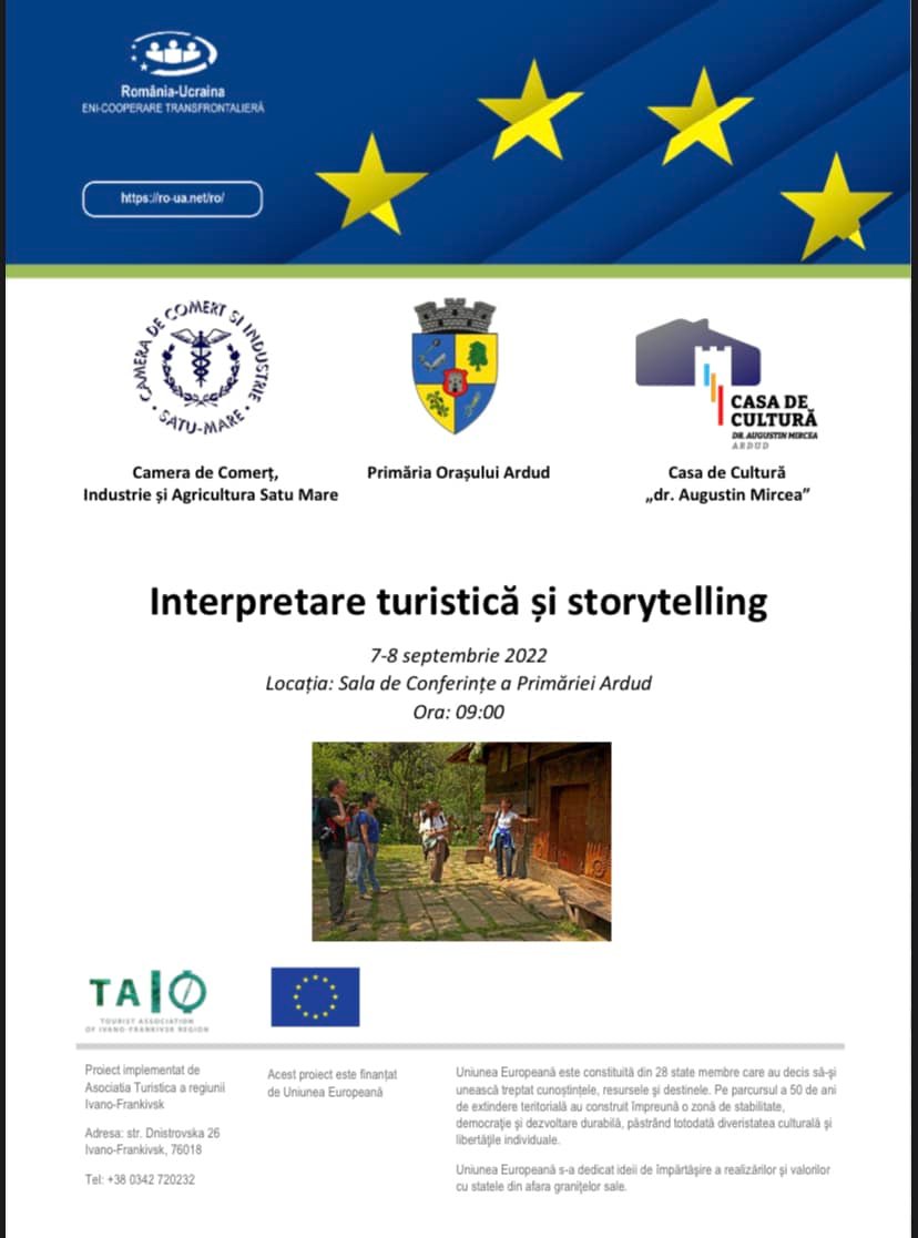 Curs gratuit destinat publicului interesat de valorificarea potențialului turistic al zonei Ardud și împrejurimi