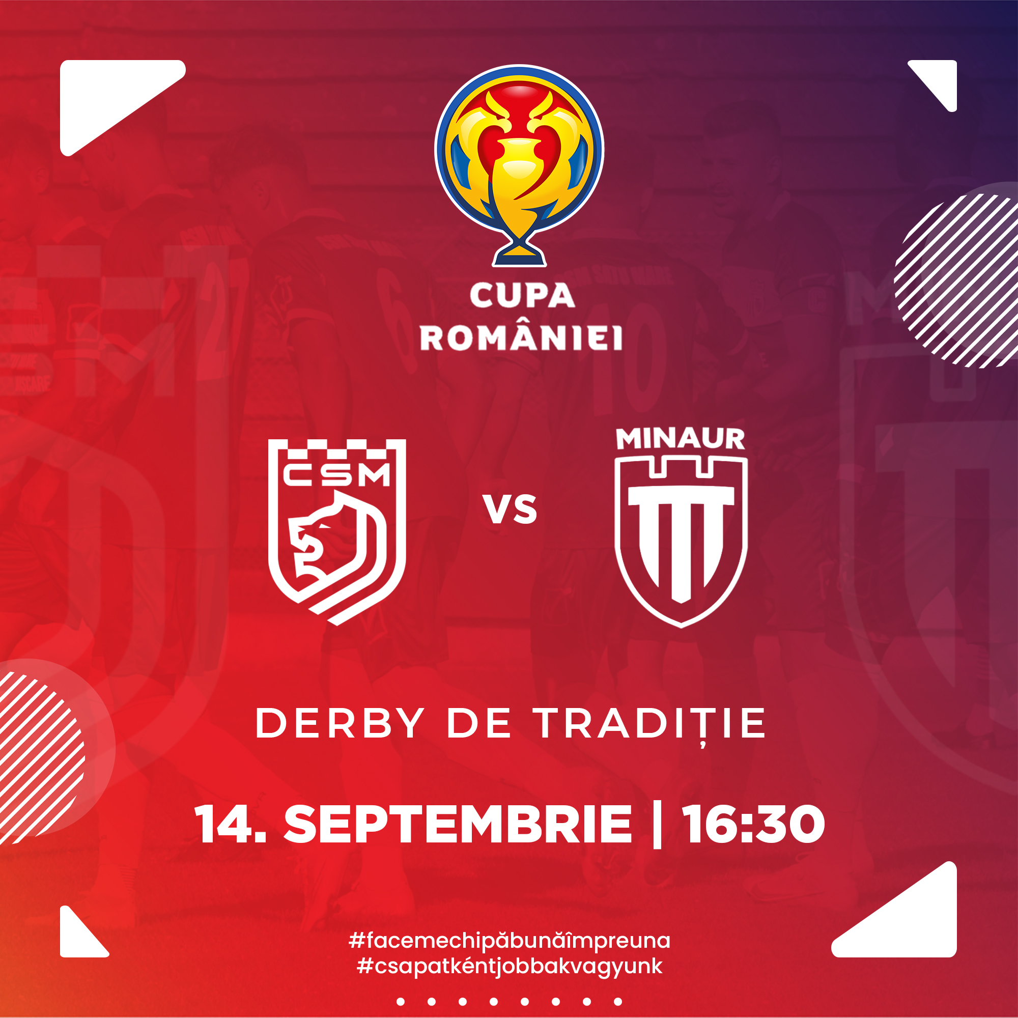 Cupa României: CSM Satu Mare- Minaur Baia Mare, miercuri ora 16,30. Invitație la derby!