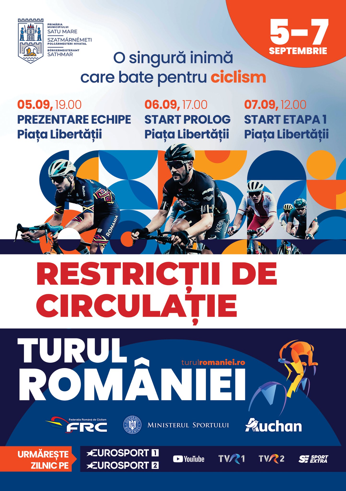 ATENȚIE!!! RESTRICȚII  de CIRCULAȚIE  la Satu Mare
