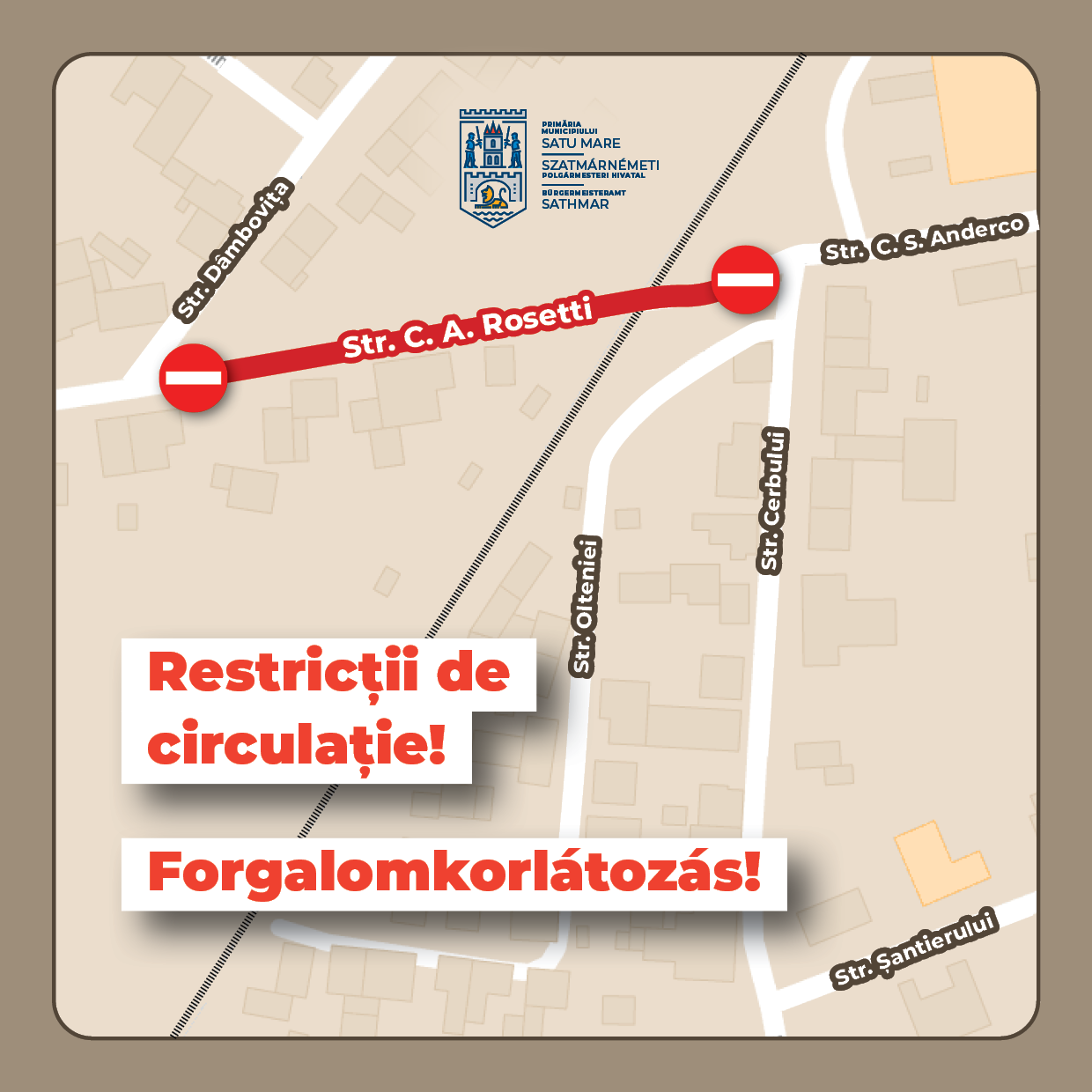 Lucrările de reabilitare continuă pe strada C.A. Rosetti. Noi restricții de circulație