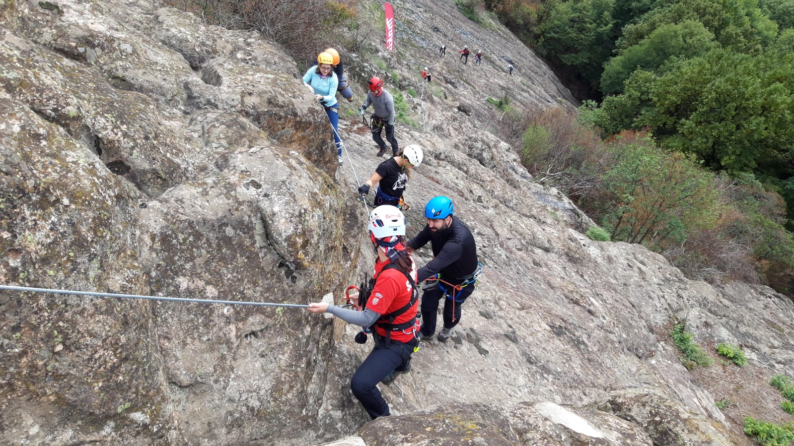 Primul traseu turistic de Via Ferrata din județ, inaugurat