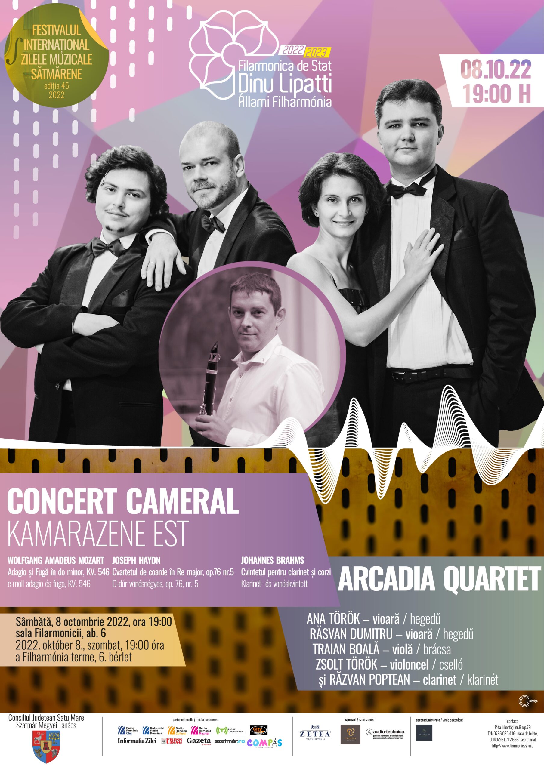 Concert cameral - Festivalul Internațional „Zilele Muzicale Sătmărene” ediția 45