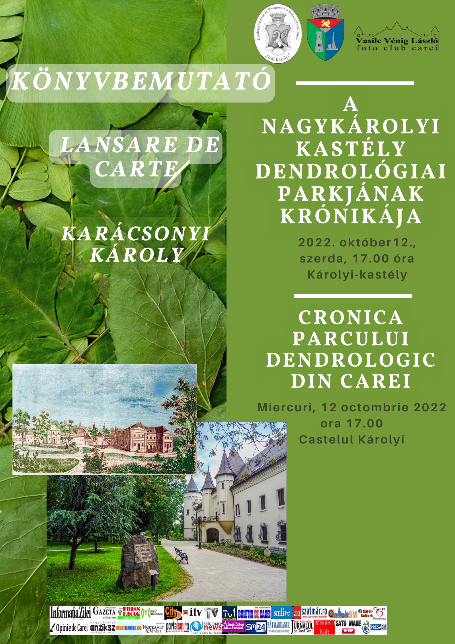 Lansare de carte la castelul din Carei