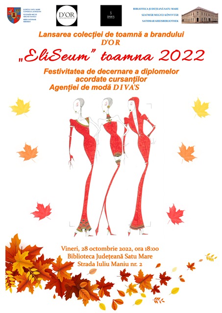 Brandul sătmărean D̕OR își lansează colecția de toamnă la Biblioteca Județeană Satu Mare