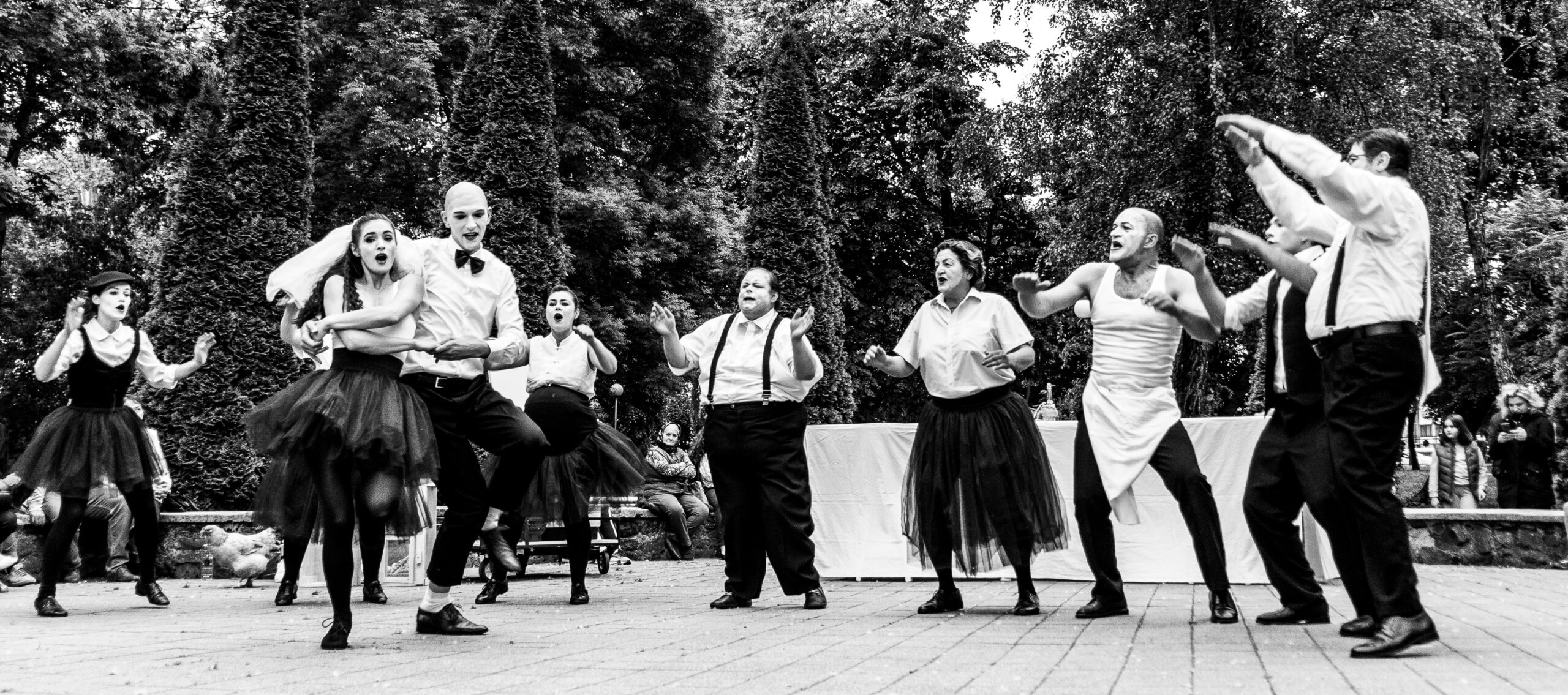 TEATRU. Spectacolul stradal NUNTA se joacă în două parcuri din oraș