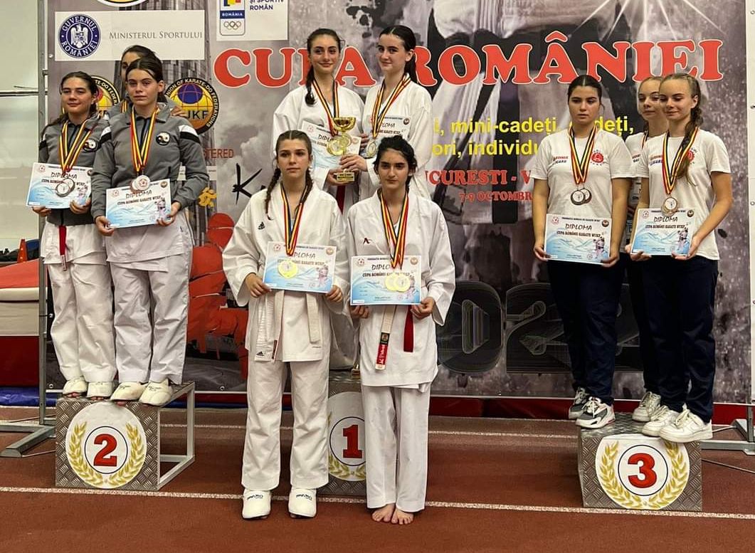 12 medalii de aur obținute de karateka de la Zanshin la Cupa României