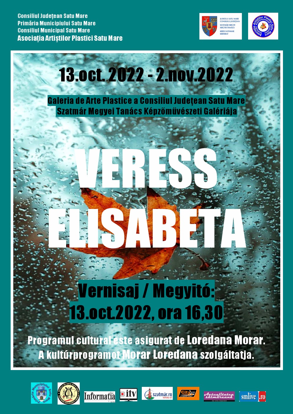 Expoziția de arte vizuale Veress Elisabeta, la Consiliul Județean Satu Mare