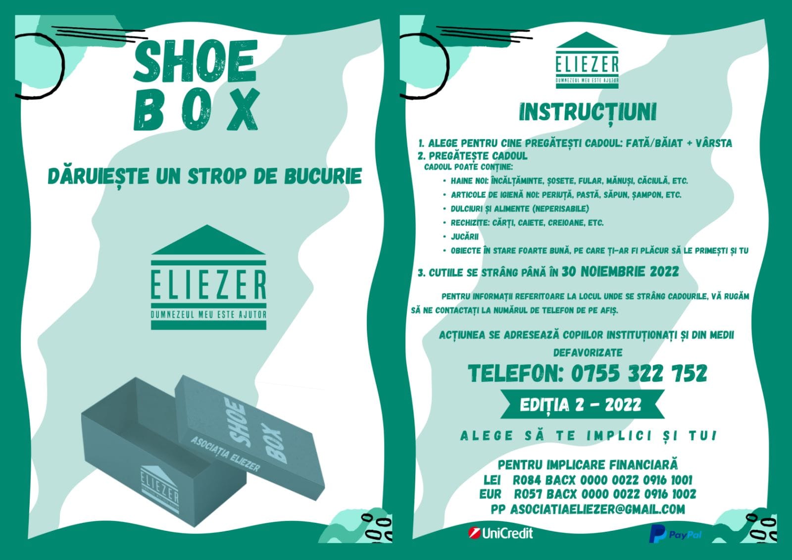 ShoeBox – cadoul din cutia de pantofi, la a doua ediție
