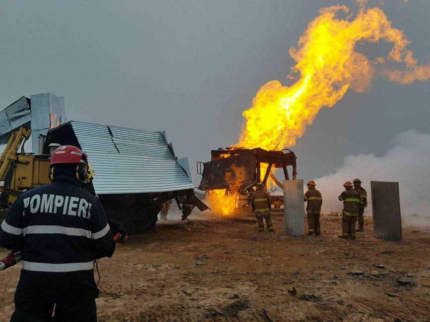 ANCHETĂ. PERCHEZIȚII  cu MASCAȚI în cazul INCENDIULUI  de la sonda din Moftin
