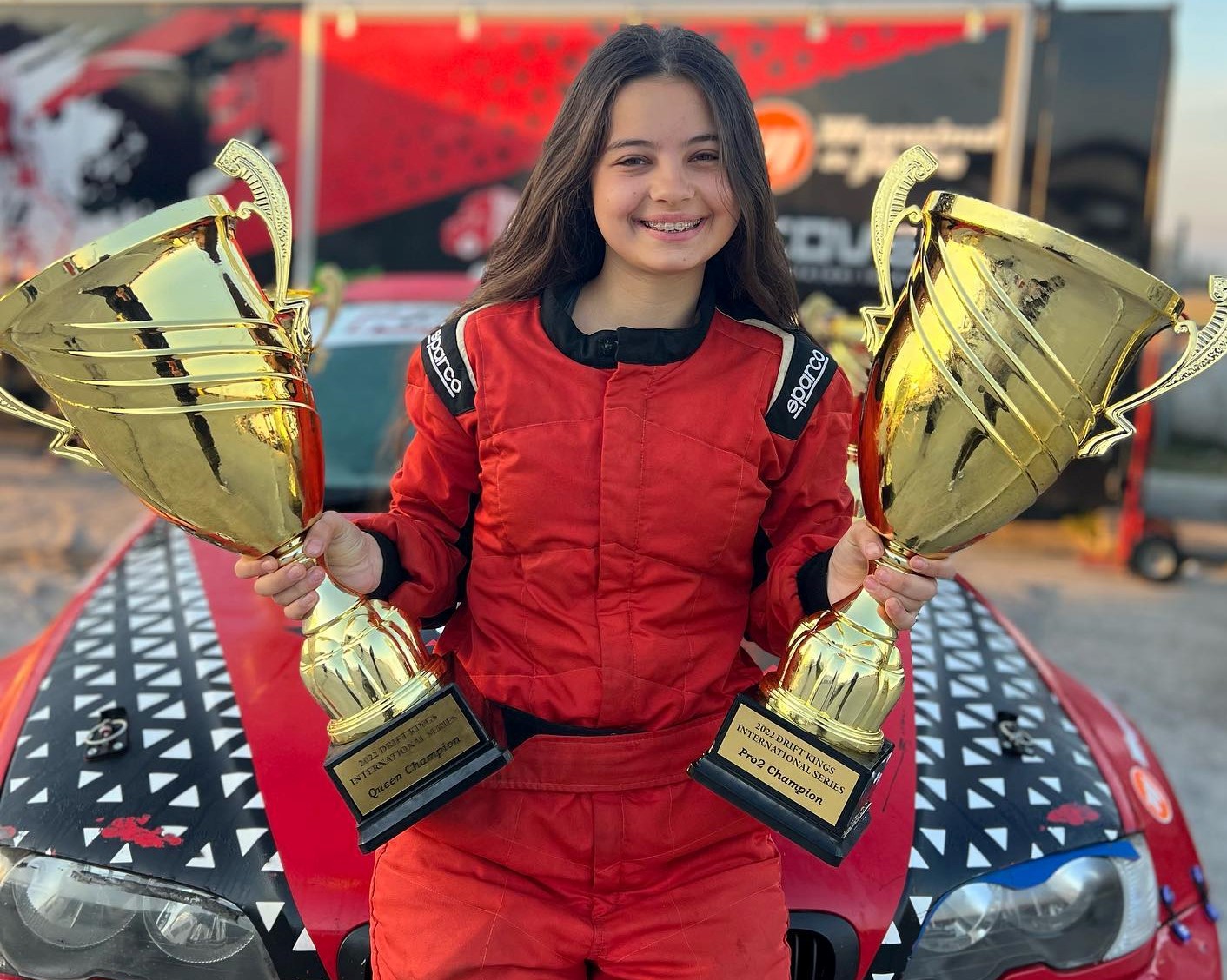 Natalia Iocsak este campioană europeană la drift, clasa Pro2 și la categoria Queen