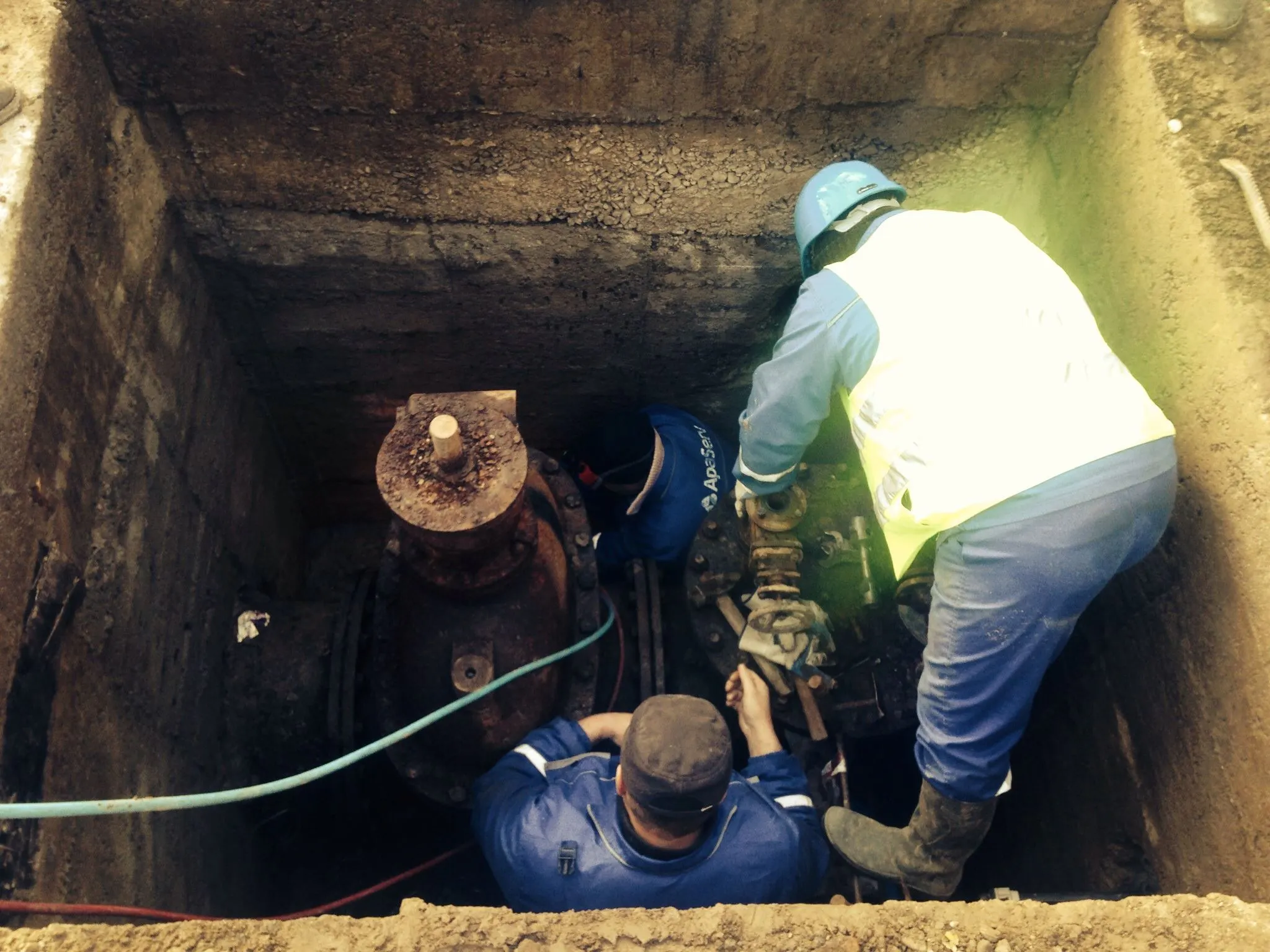 Lucrări de reparații realizate de Apaserv la stația de pompare