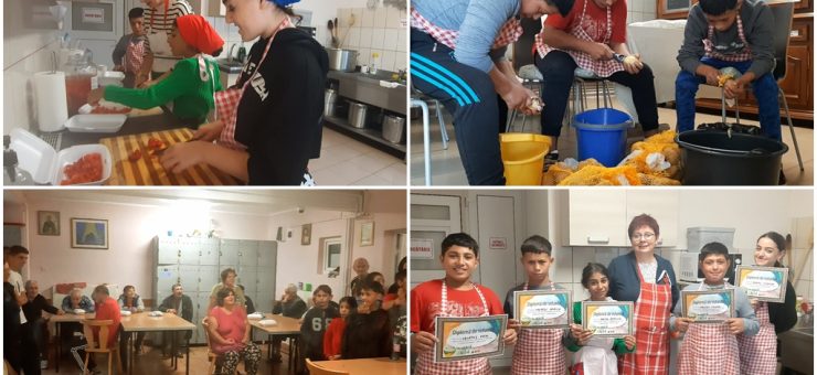 Copiii Asociației Stea  au pregătit porții de mâncare pentru nevoiași