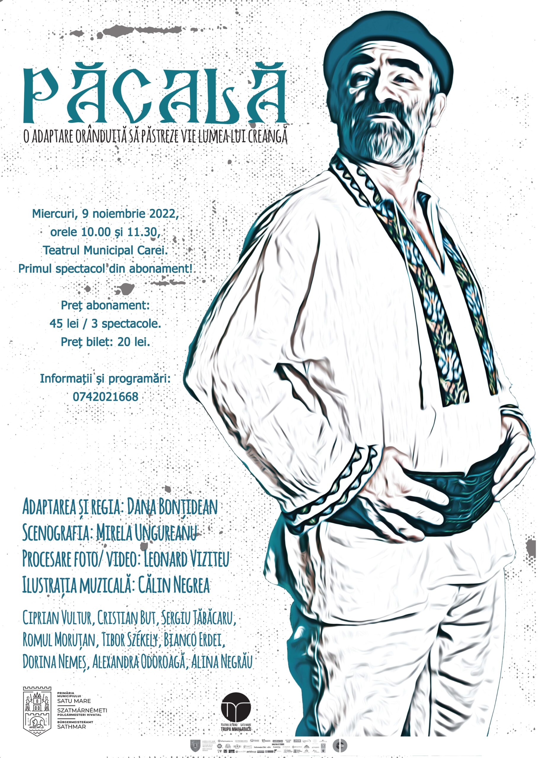 Primele spectacole din abonamentele Teatrului de Nord Satu Mare, jucate la Carei