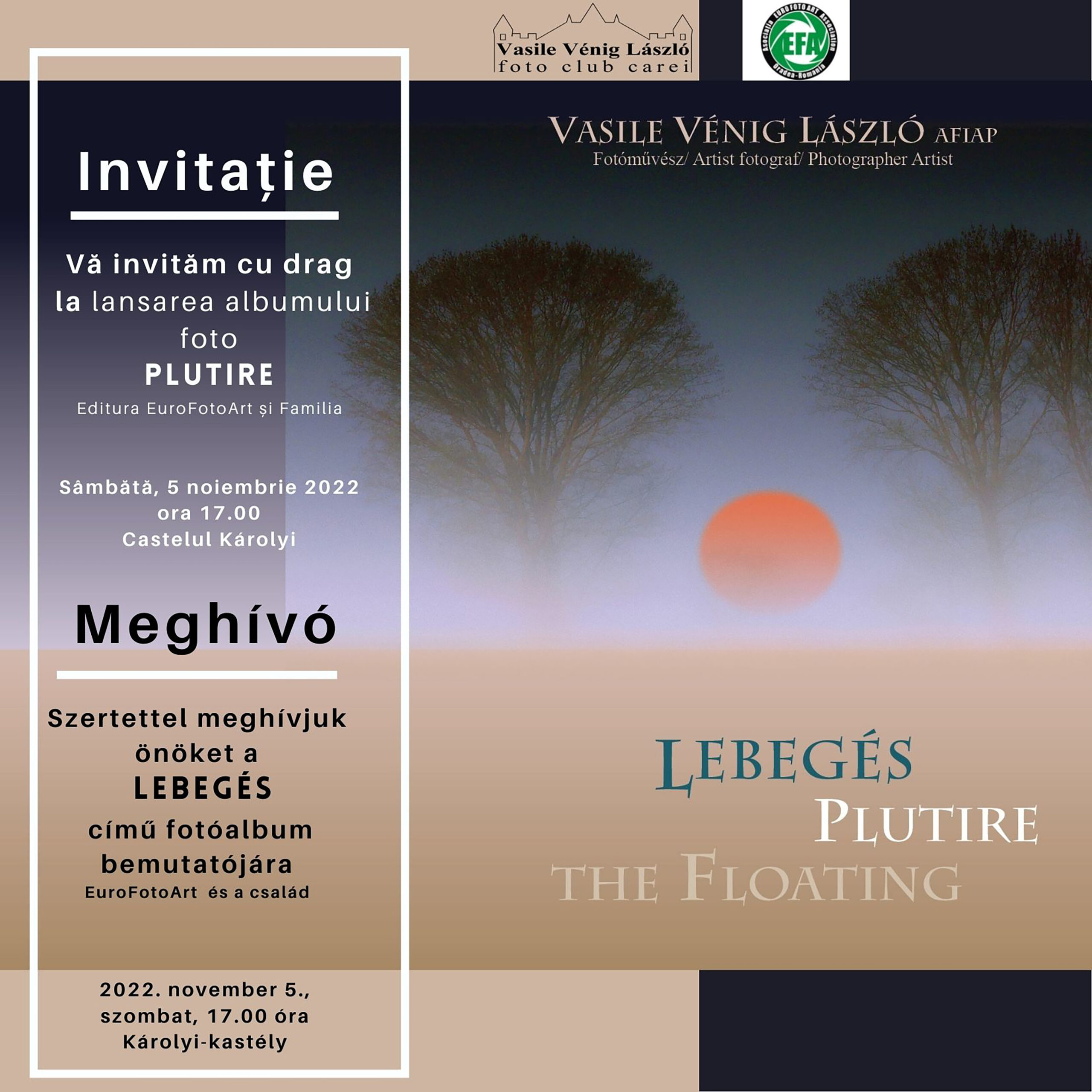 Vasile Vénig László lansează un album foto comemorativ