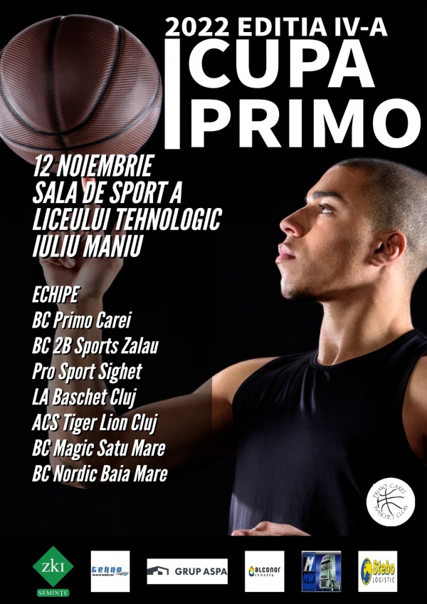 Baschet copii. Cupa Primo, în week end la Carei