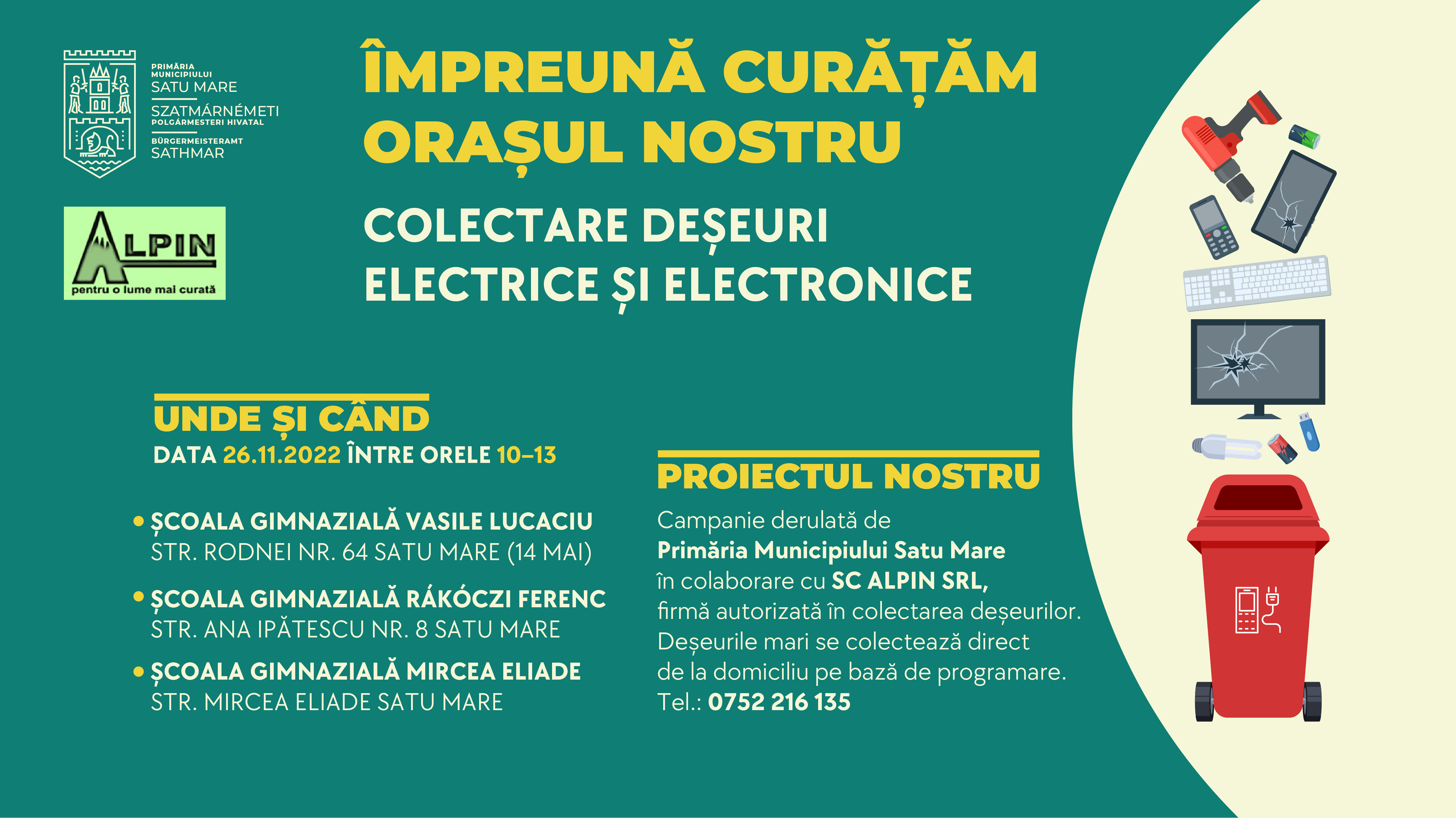 CAMPANIE DE COLECTARE A DEȘEURILOR ELECTRICE ȘI ELECTRONICE