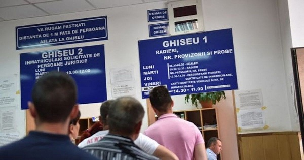 Program de lucru modificat la ghișeul  Serviciului Rutier