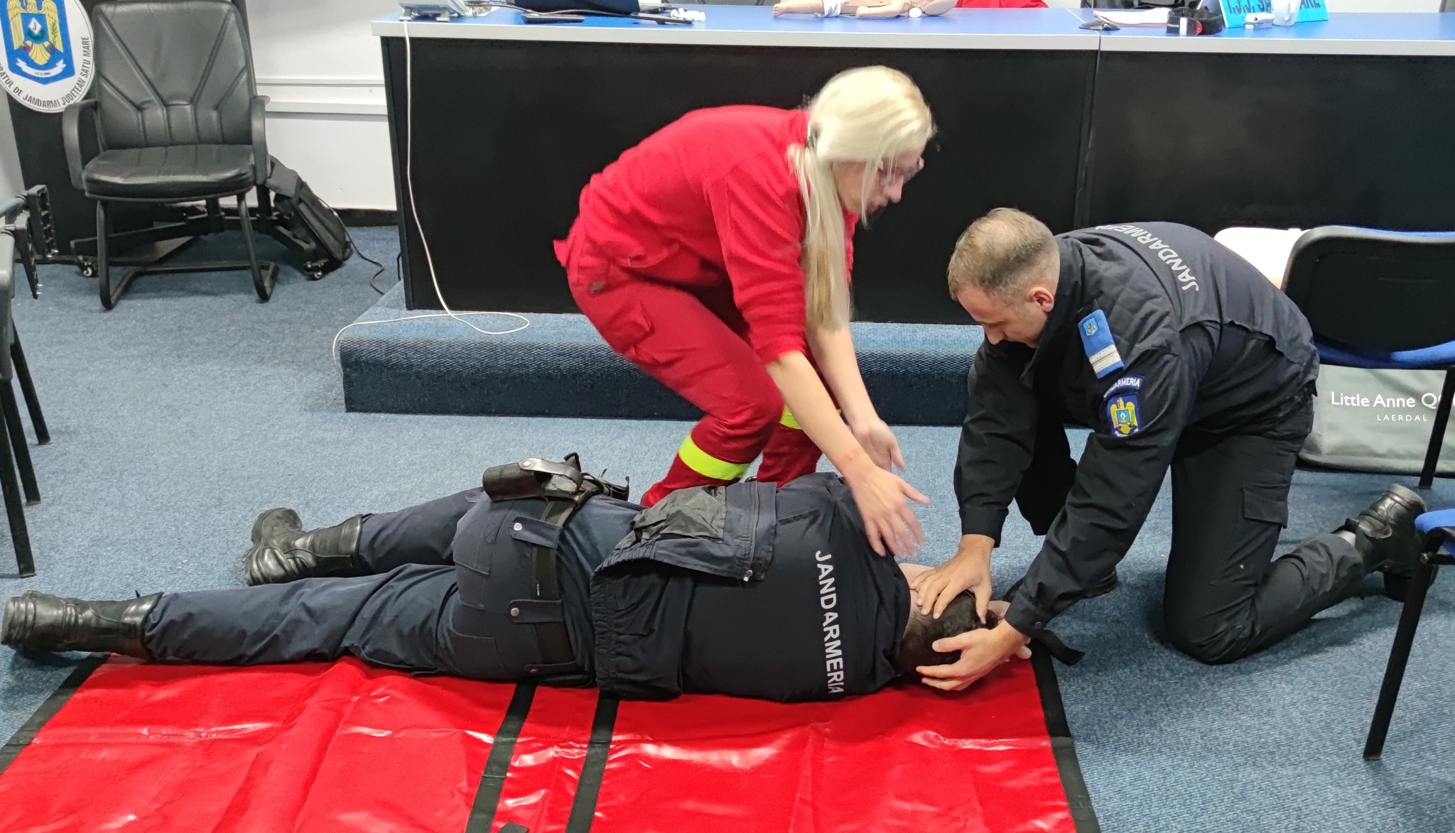 FOTO. Stagiu de pregătire în vederea acordării primului ajutor la Jandarmerie