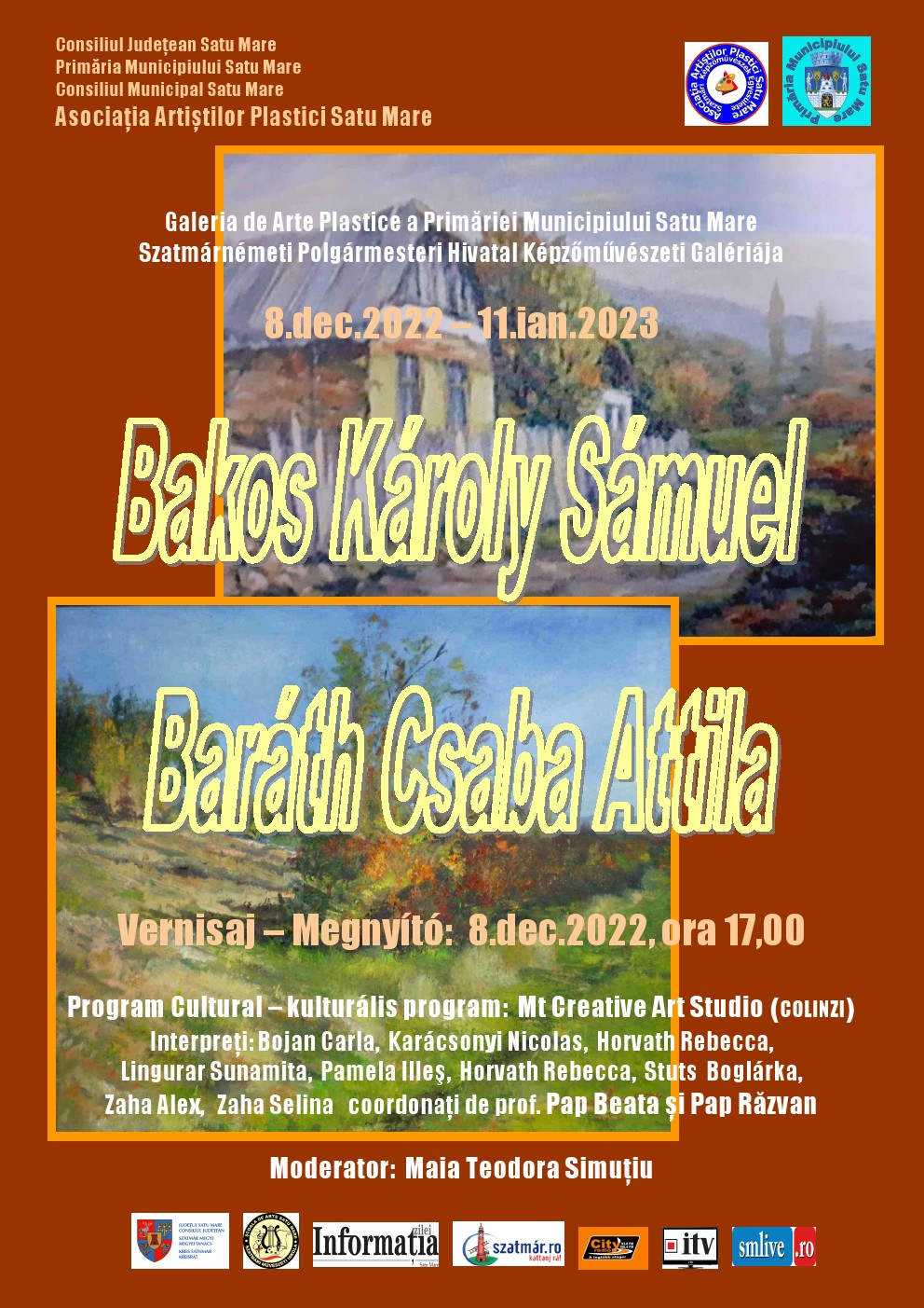 Expoziție de pictură la Primăria Satu Mare