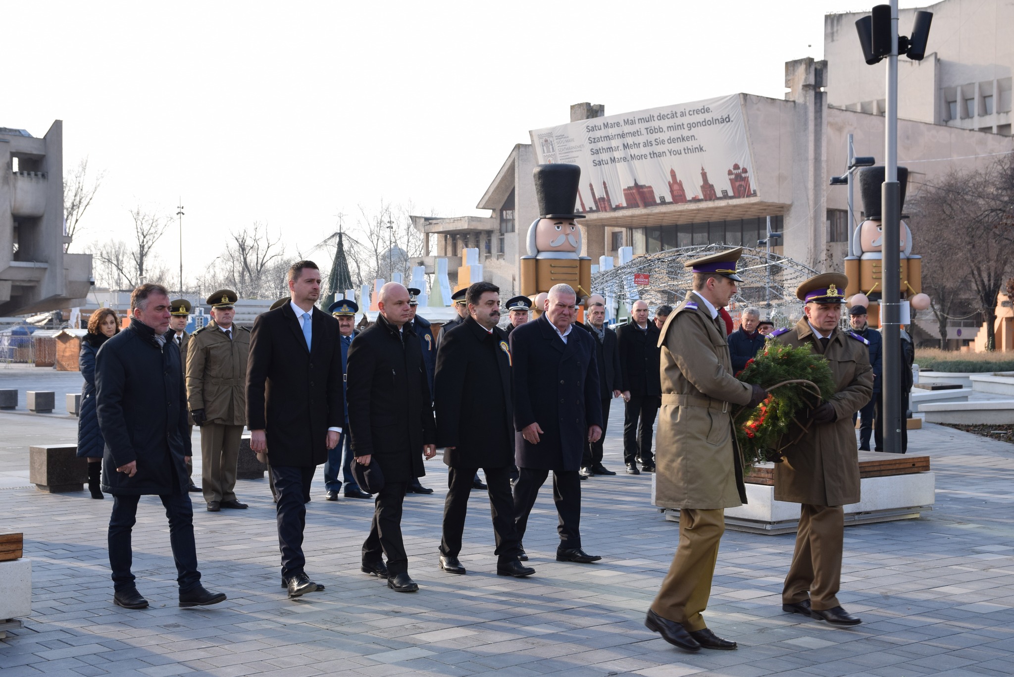 FOTO/VIDEO. 22 decembrie - Ziua Victoriei Revoluției Române din Decembrie 1989 marcată la Satu Mare