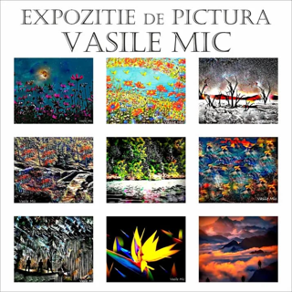 Expoziție de pictură la ceas aniversar. Vasile Mic a împlinit anul acesta 75 de ani