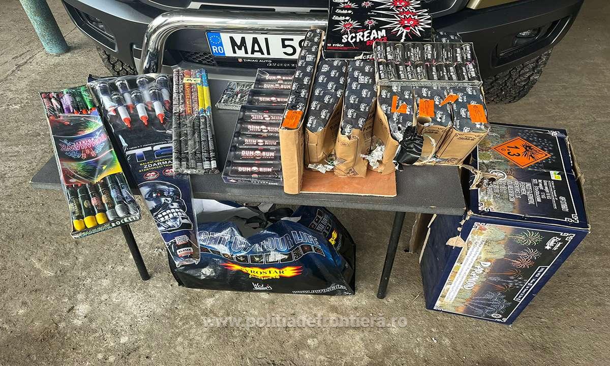 ILEGAL. materiale pirotehnice descoperite la intrarea în ţară